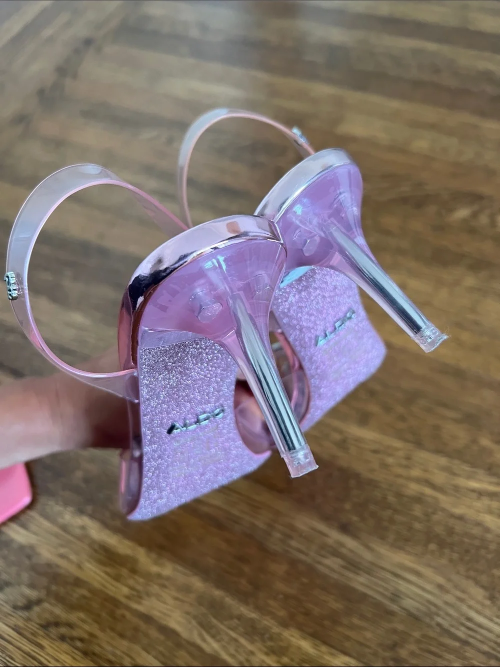 Pink Barbie Aldo Heels - Picture 4 of 5